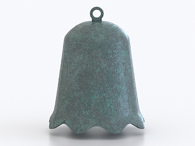 Town demon bell bronze bell antique 3d model