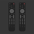 Two Television TV Remote Control Devices for Home Entertainment System Setup