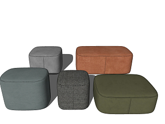 Modern Sofa Stool Sofa Stool Square Stool 3d model