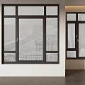 Modern Casement Windows With Slim Black Frame And Clear Glass For Home Interior