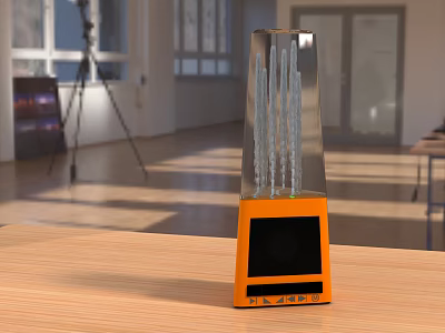 Bluetooth Headphone Speaker with High Quality Sound and Compact Portable Design 3d model