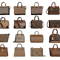 Fashionable Brown Handbags Collection With Various Styles Different Patterns And Designs