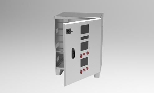 Industrial control box electric control box 1056 3d model