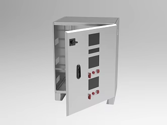 Industrial control box electric control box 1056 3d model