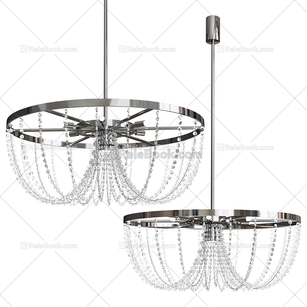 Me modern crystal net chandelier 18w 3d model