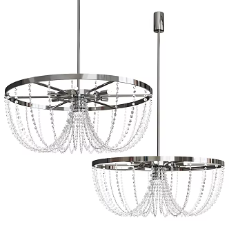Me modern crystal net chandelier 18w 3d model