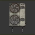 Industrial Electric Cooling Appliance With Dual Fans Vertical Metal Casing Design