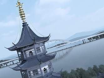 Chinese Tower 3d model