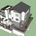 Modern Detached Villa With Swimming Pool Terrace And Large Glass Windows