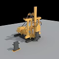 Yellow Industrial Drilling Equipment With Crawler Chassis And Mechanical Drill Tower