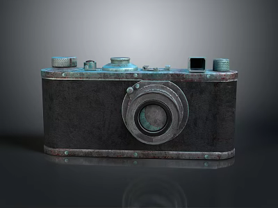 Vintage Computer Featuring Metal Components Retro Black Casing And Classic Design Elements 3d model