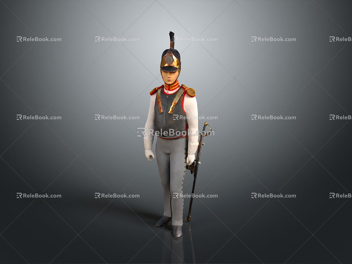 Police officers, civilian police, security, security, soldiers, soldiers, warrior figures 3d model