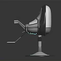 Ergonomic Modern V318 Labeled Seat Featuring Metal Frame Armrests Round Base And Footrests