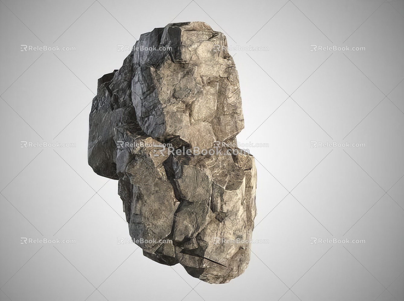 Landscape Stone Stone Block Rock 3d model