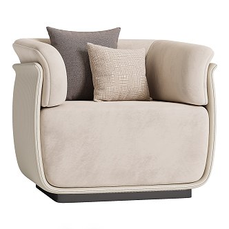 Modern Single Sofa Charm Armchair 3d model