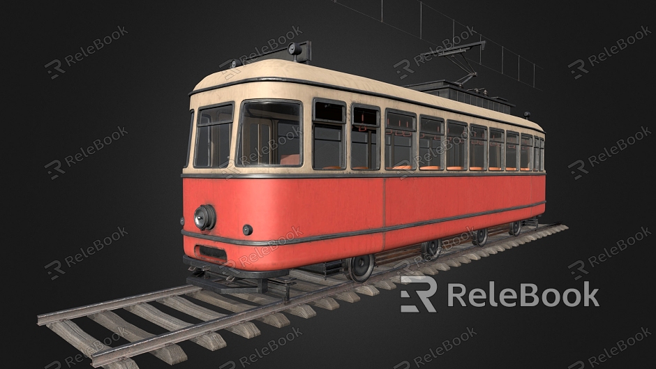 tram railway rail car train rail subway model