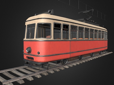 tram railway rail car train rail subway model