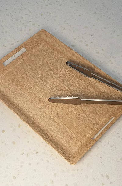 Modern Tray Dinner Plate Clip 3d model