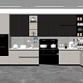 Modern Kitchen Interior Design With Dark Cabinets White Countertop And Stainless Steel Appliances