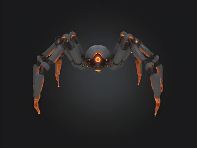 Robot Detector Electronic Instrument Spider 3d model