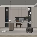 Modern study 3d model