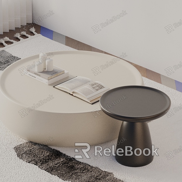 Modern coffee table model