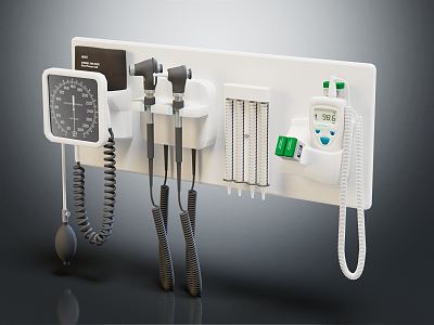 Modern medical equipment diagnosis and treatment system 3d model