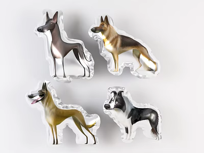 Modern Balloon Home Decoration Balloon Beauty Chen Pendant 3d model