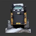 CAT Tracked Skid Steer Loader Utility Vehicle with Front Bucket for Heavy Duty Tasks