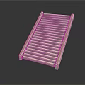 Modern Metal Radiator With Horizontal Slats For Home Heating System