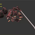 Tactical Weapon Set Including Rifle Grenades Bullets Magazines And Knife