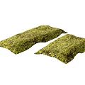 Green Floral Plant Covered Cushion Mats With Natural Design For Home Decor Use