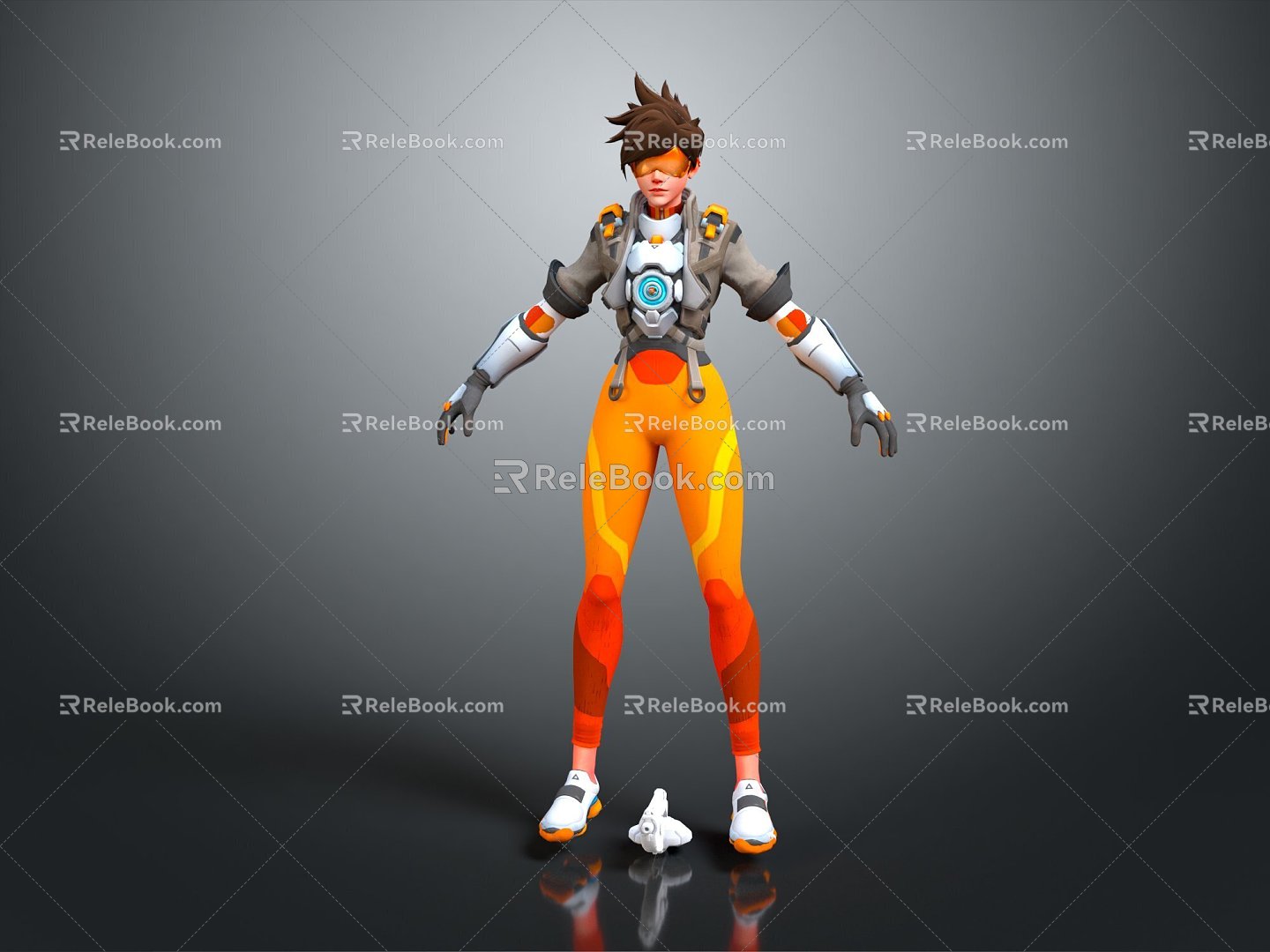 Modern game character hunter air guard pioneer character model