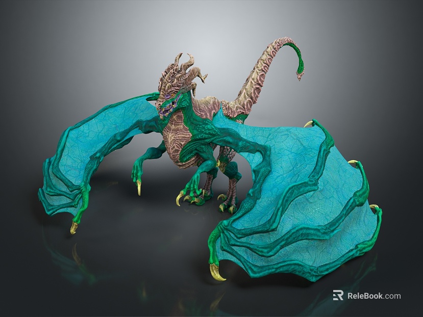 Modern Pterosaur Monster Monster Cartoon Monster texture