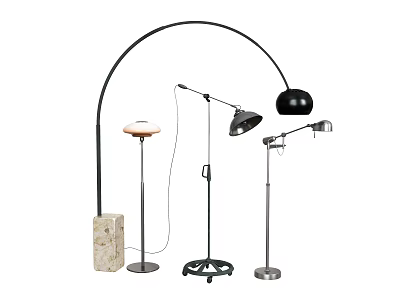 Floor lamp decorative lamp arc reading lamp table lamp 3d model