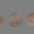 Silhouette of socialist values 3d model