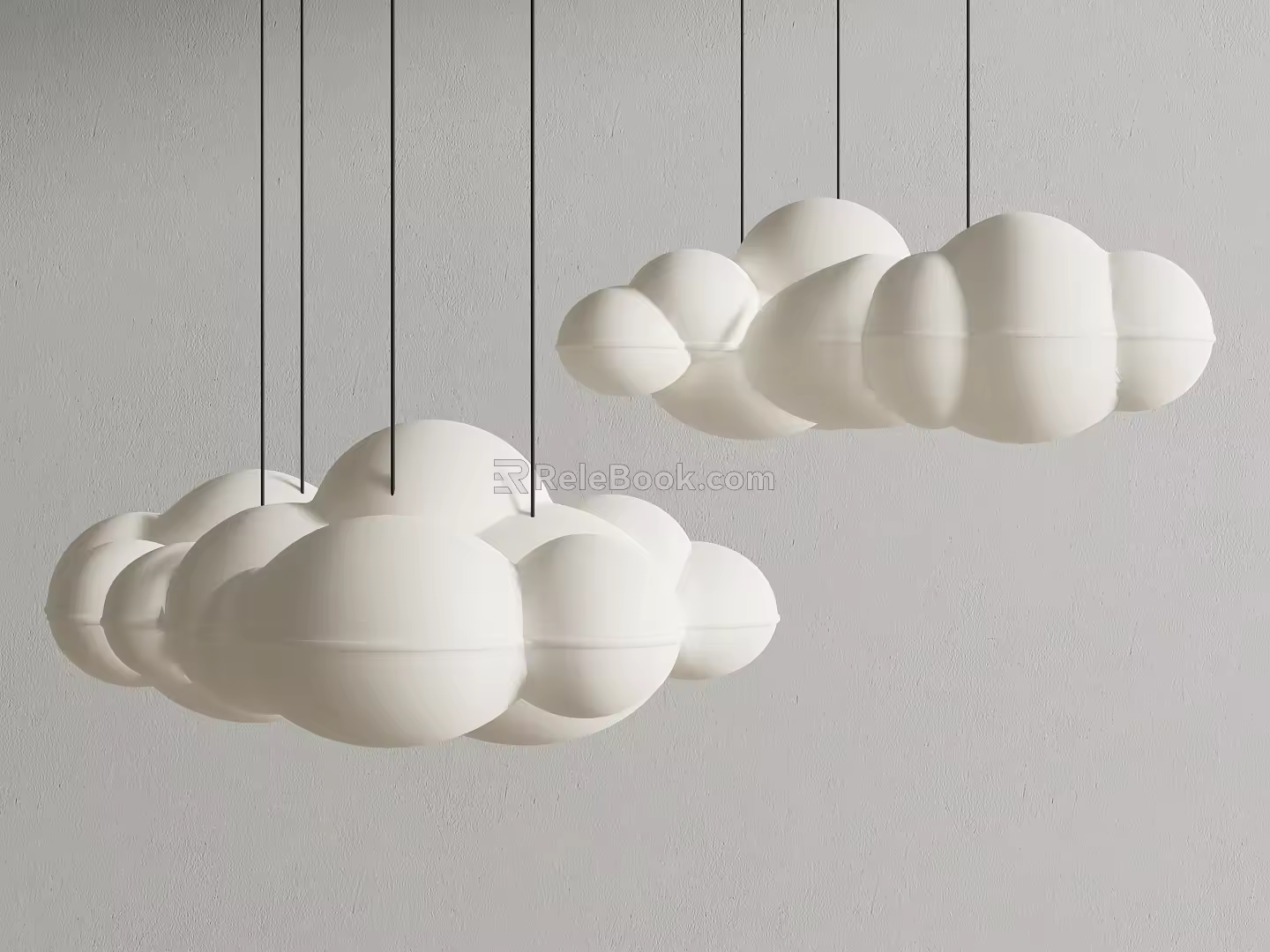 Modern Chandelier Cloud Chandelier 3d model