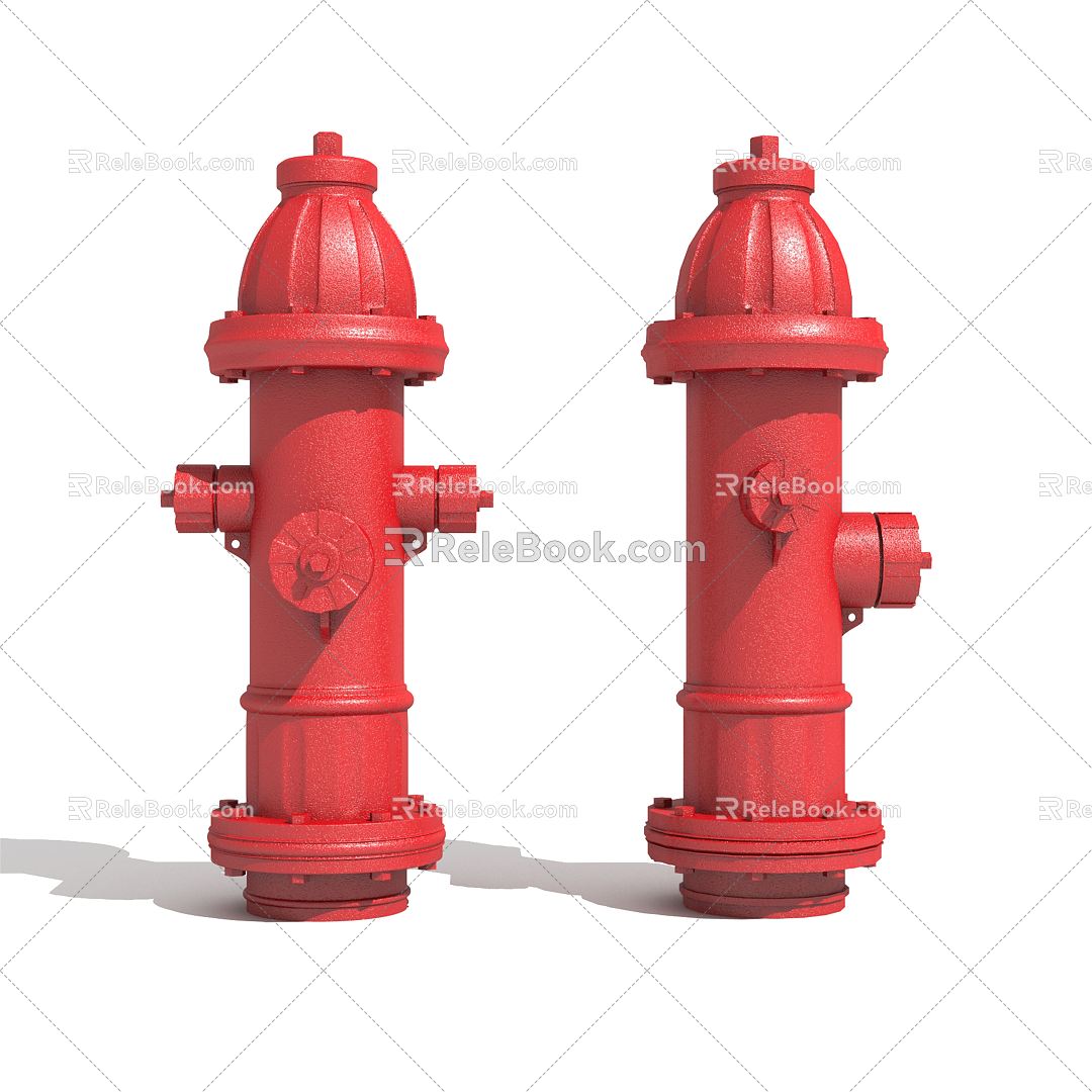 Industrial LOFT fire hydrant hose water pipe 3d model