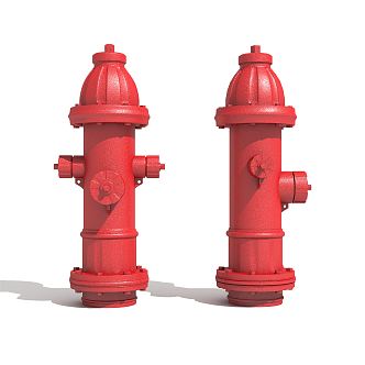 Industrial LOFT fire hydrant hose water pipe 3d model