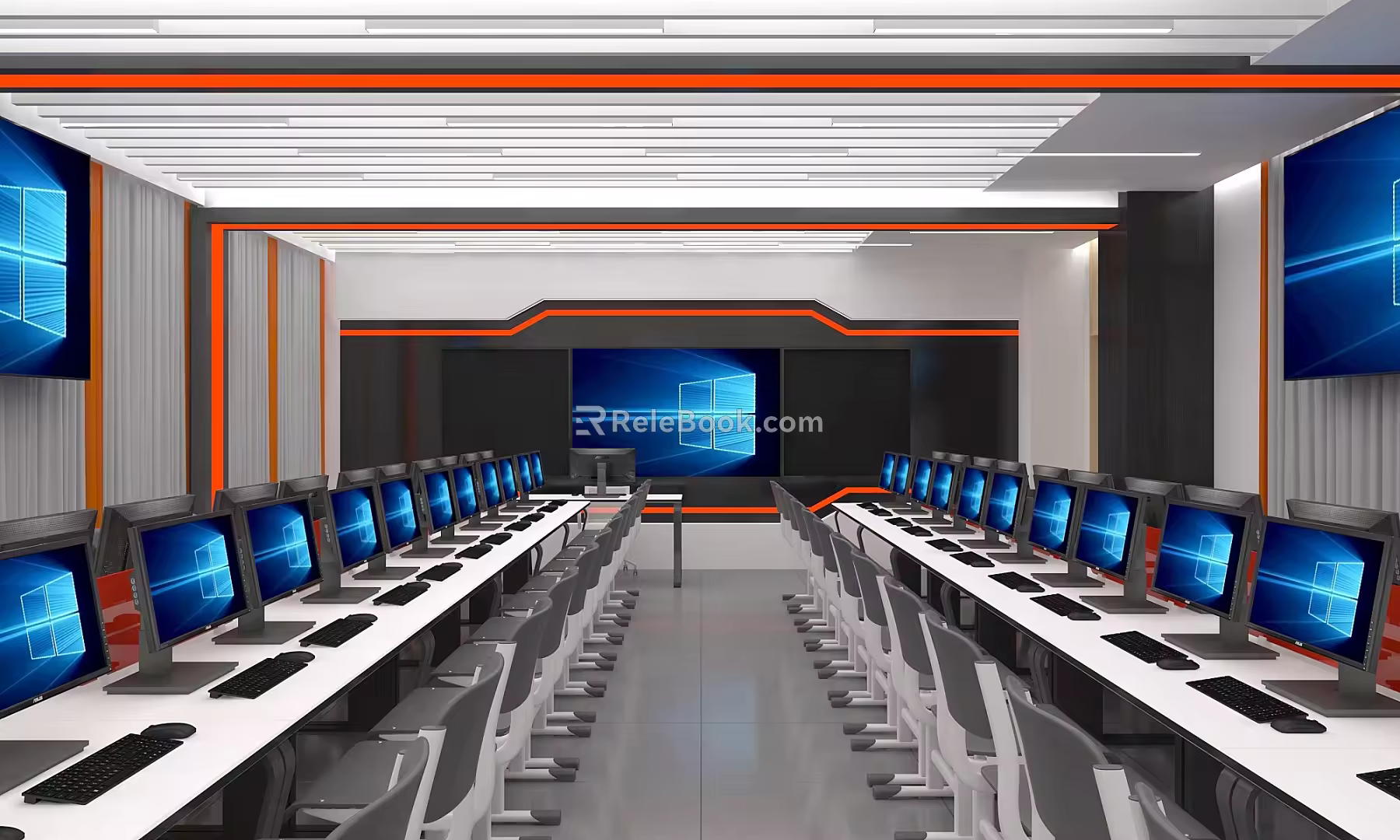 Modern Science and Technology Classroom 3d model