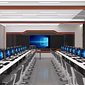 Modern Science and Technology Classroom 3d model