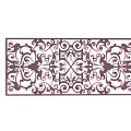 Elegant Decorative Metal Room Divider With Intricate Scroll And Symmetrical Patterns 3d model