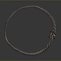 Metallic Braided Headband With Circular Shape And Knot Detail For Fashion Accessories