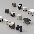 Modern Sofa Stools With Various Shapes Colors And Design Styles For Home Decor