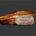 Crispy Roasted Pork Belly With Sesame Seeds And Juicy Fat Layers
