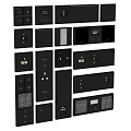 Switch Socket Air Conditioning Temperature Control Panel Home Intelligent Electronic Equipment 3d model