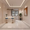 Luxurious Modern Living and Dining Room Interior With Crystal Chandelier Sofa and Fireplace Decor