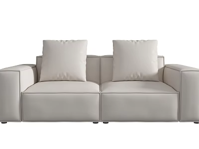 Modern double sofa 3d model