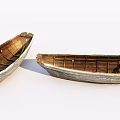 Two Old Wooden Boats With Weathered Planks And Rustic Hull Design Details