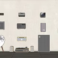 Stylish Audio Speakers Collection Featuring Wall Mounted Radios Smart Speakers And Turntable
